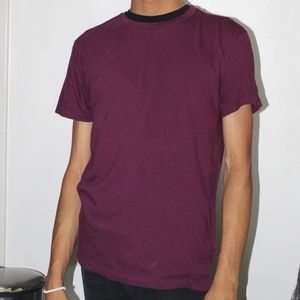 maroon/ plum t-shirt